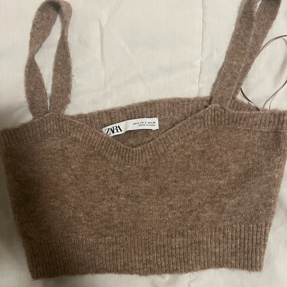 Zara Sweater Crop Top